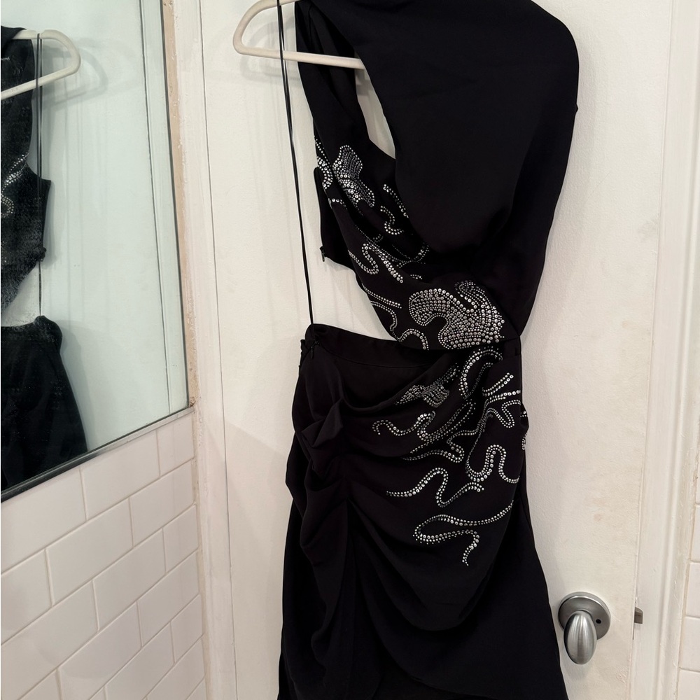 IRO Black Dress with Silver Embellishments